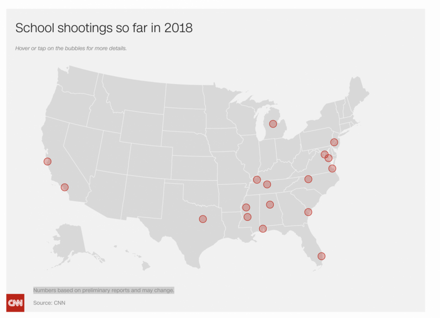 Map+detailing+the+location+of+school+shootings%2C+courtesy+of+CNN.com.+Link+to+site+in+article.
