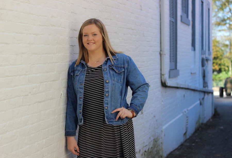 Caitlin McWilliams poses for senior pictures. 