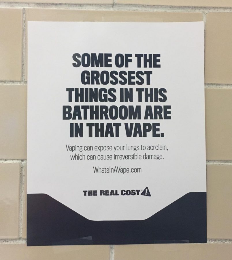 One+of+the+posters+hung+in+the+bathroom+of+Thomas+Worthington+reads+%22+Some+of+the+grossest+things+in+the+bathroom+are+in+that+vape.%22+