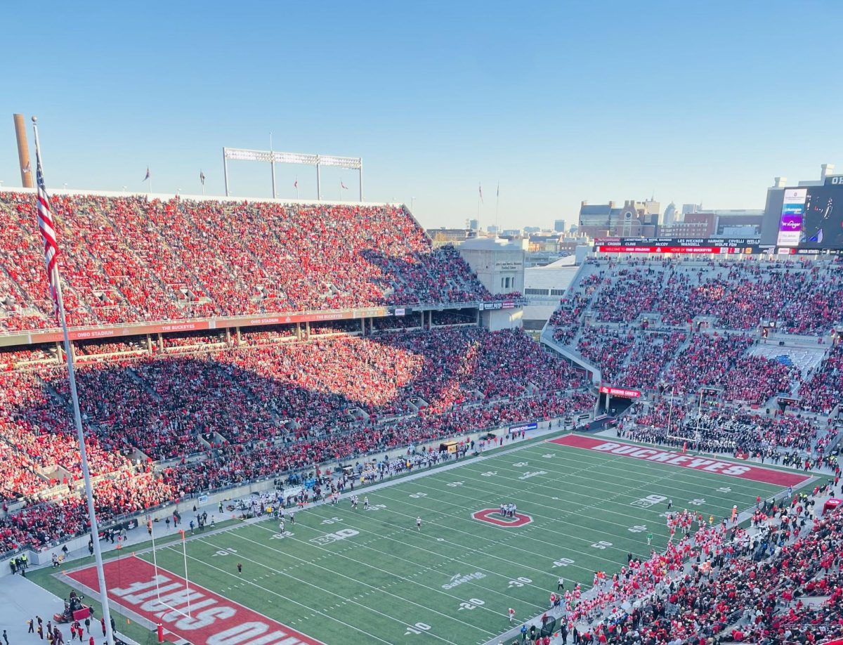 A view of the Buckeye field from the top of the Shoe during a game against Minnesota 
