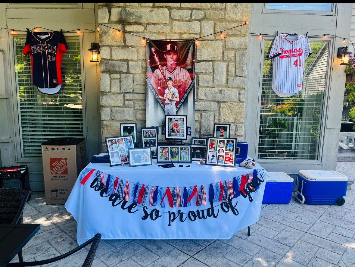 2024 Graduate Jacoby Sterling's graduation party setup.
